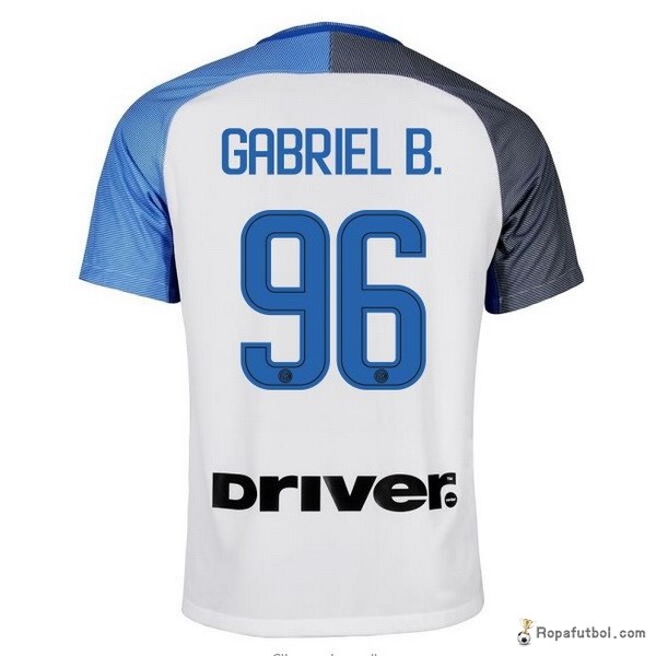 Camiseta Inter de Milán Replica Segunda Ropa Gabriel B. 2017/18